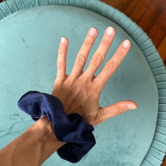 Blue velvet scrunchy by Chelsea Peers - Picture 2 of 3